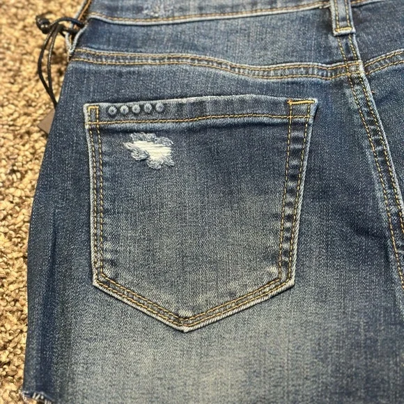 Blank NYC The Astor distressed denim Cutoff short - Picture 6 of 8